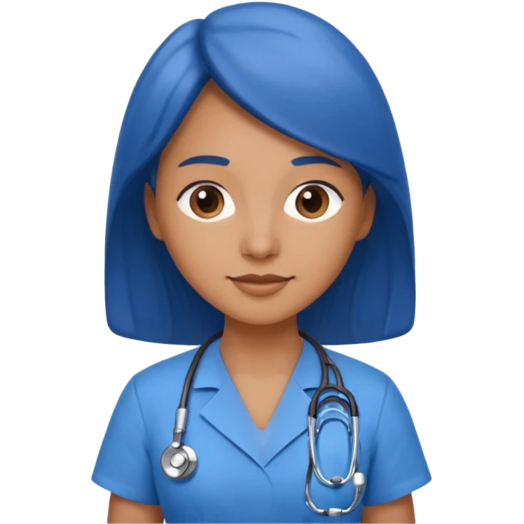doctor with blue dress  emoji