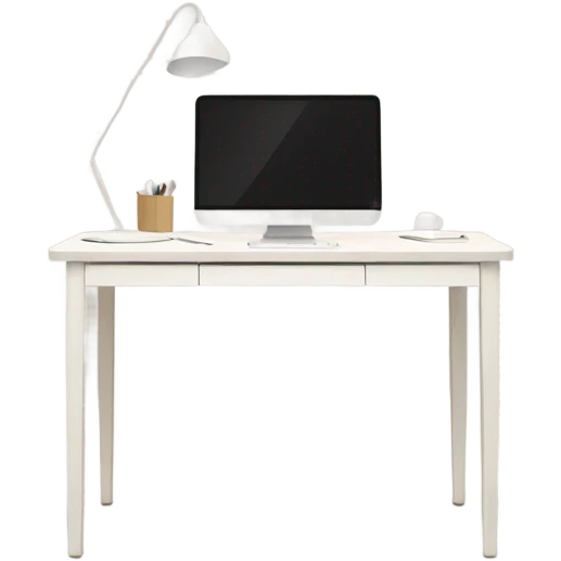 minimalist-clean-work-desk-with-white-wood-colorway-front-view emoji