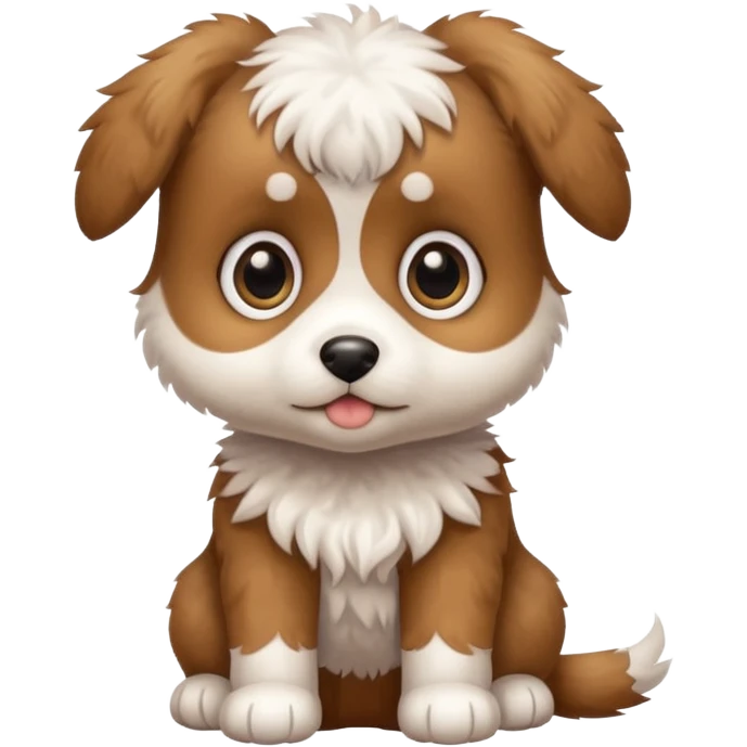 маленький милый щенок в полный рост emoji