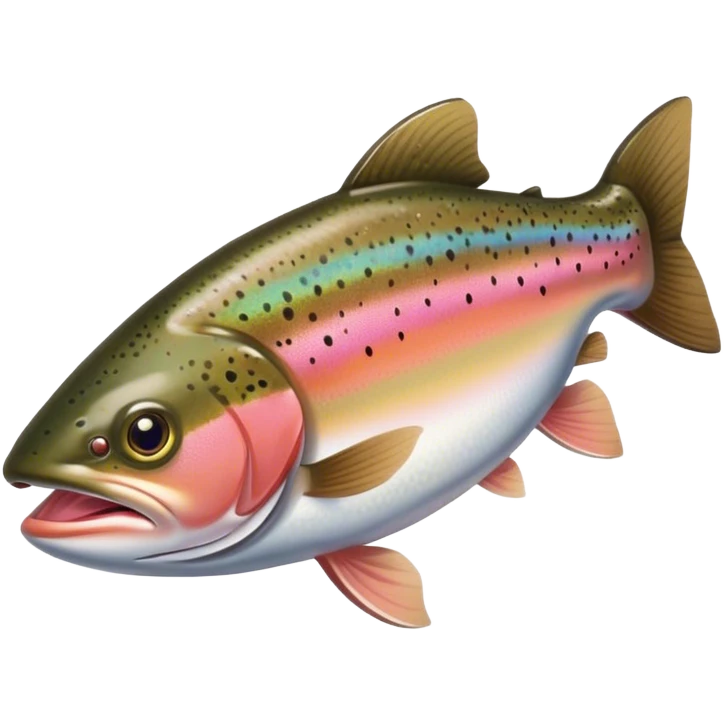 Rainbow trout fishing for rainbow trout emoji
