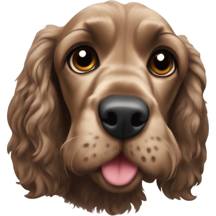 Roan sable cocker spaniel emoji