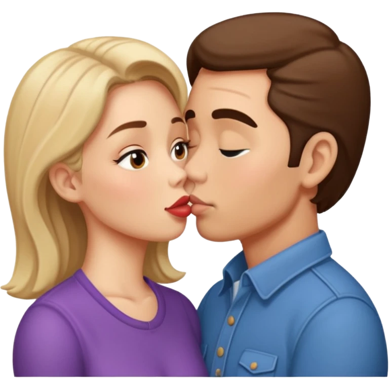 Maggie y Glenn besandose de The walking dead  emoji
