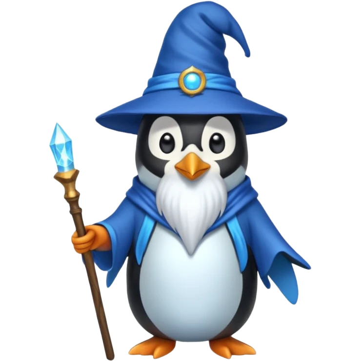 Penguin Wizard emoji