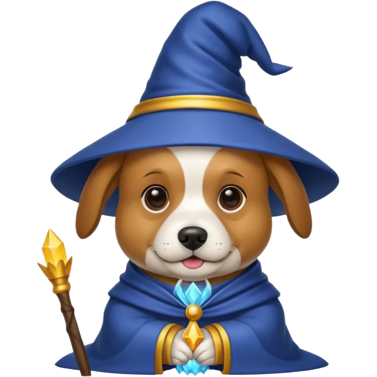 Dog wizard emoji