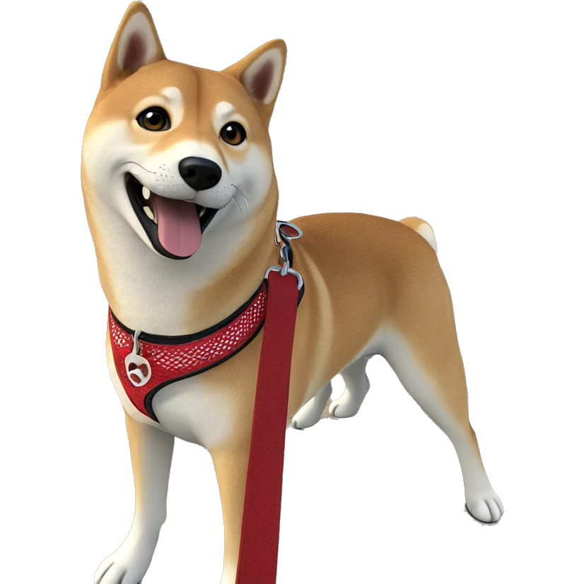 shiba inu enjoying the outdoors emoji