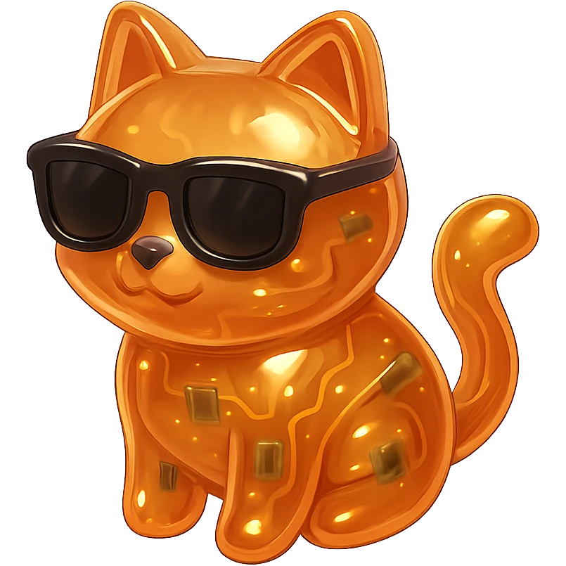 Cat wearing sunglasses emoji
