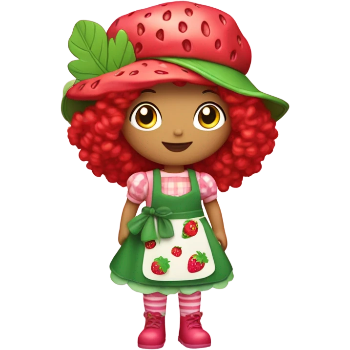 Strawberry shortcake doll emoji