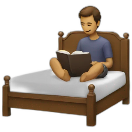 Homme qui lit emoji