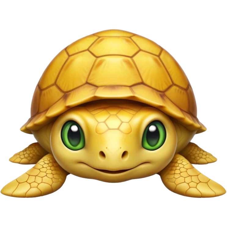 a cute yellow little turtle  emoji