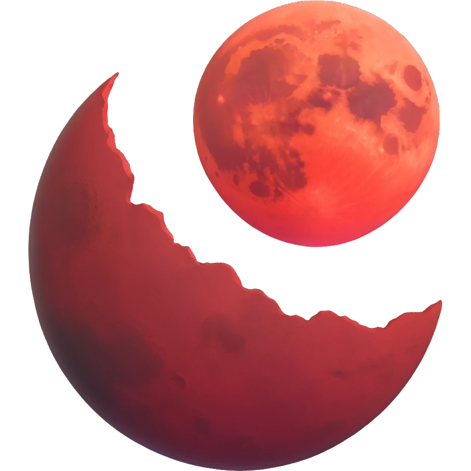 red moon emoji