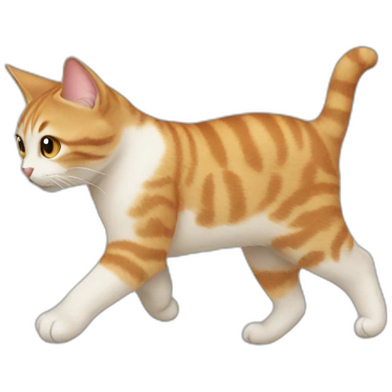 Cat walking emoji