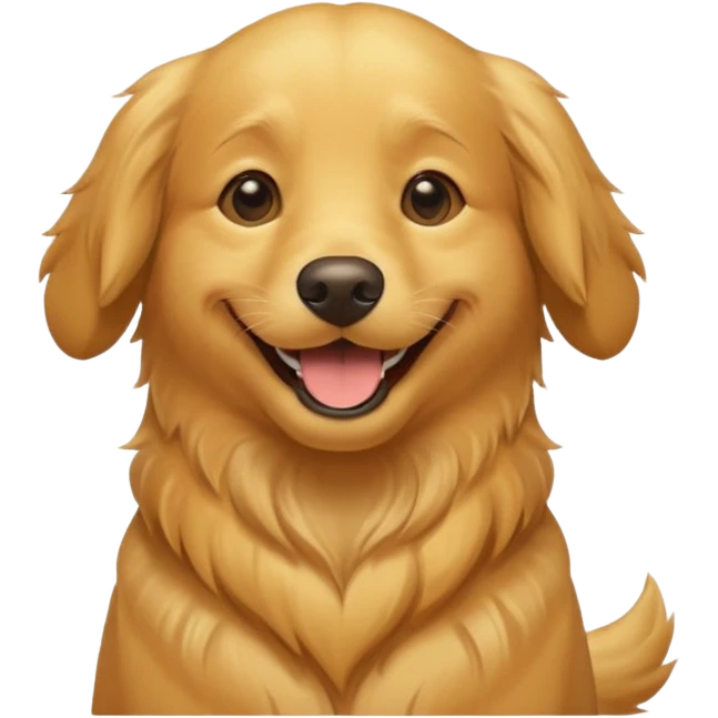 I want an emoji of a goldenretriever who is very happy emoji