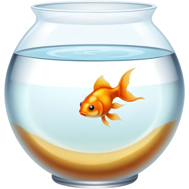 Goldfish in a bowl  emoji