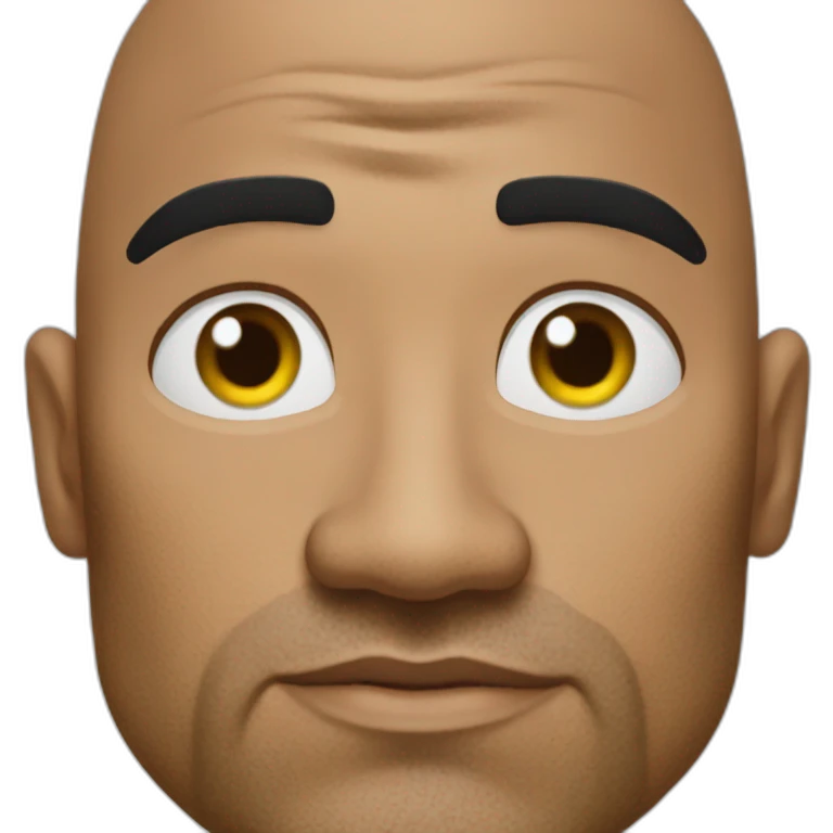 The rock même eyes emoji