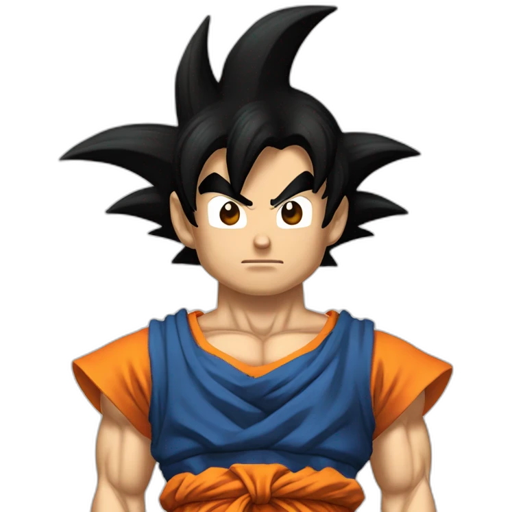 San Goku disfrazado de pezcado emoji