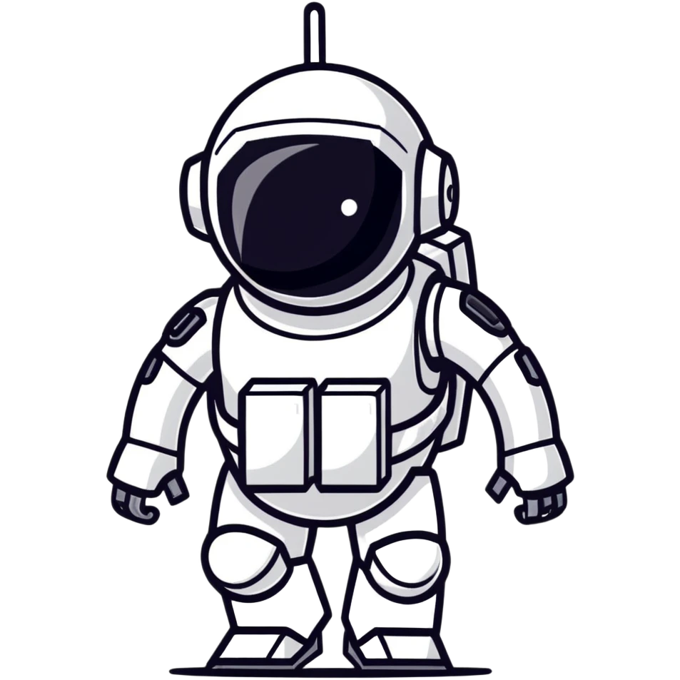 Stealth robot with cloaking panels and low profile emoji
