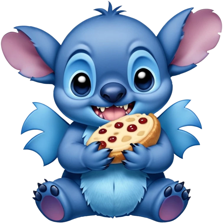 Stitch eating stitch emoji