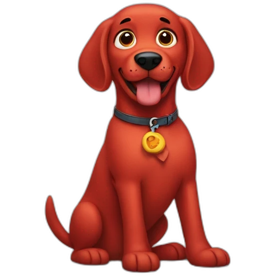 Clifford red dog emoji