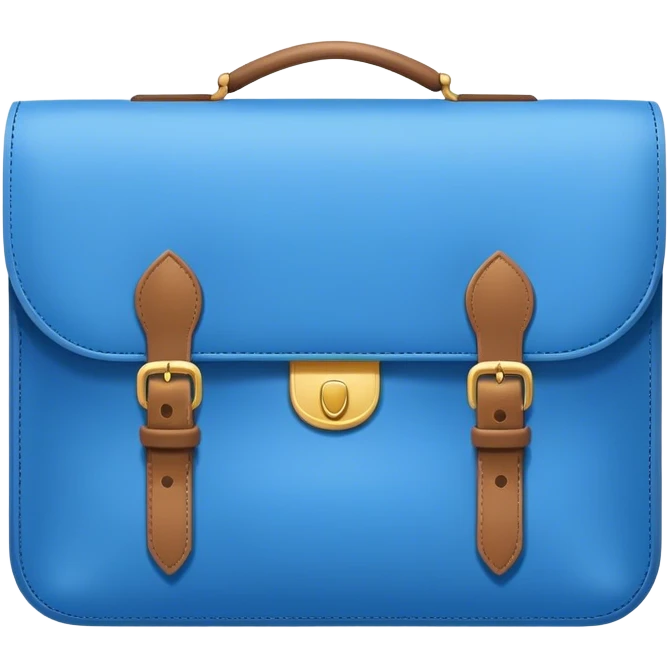 document bag blue emoji