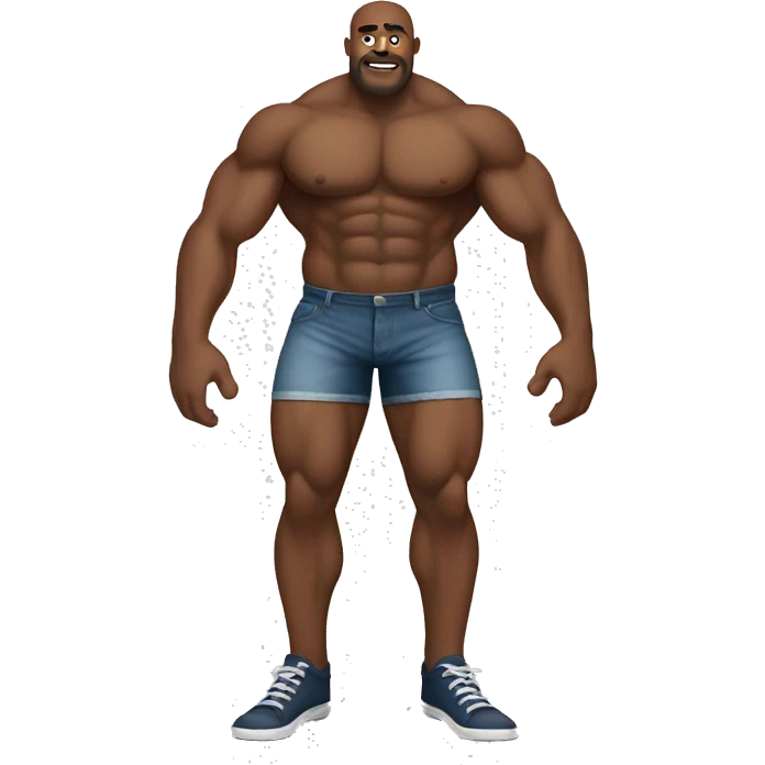 Big muscular man legs emoji