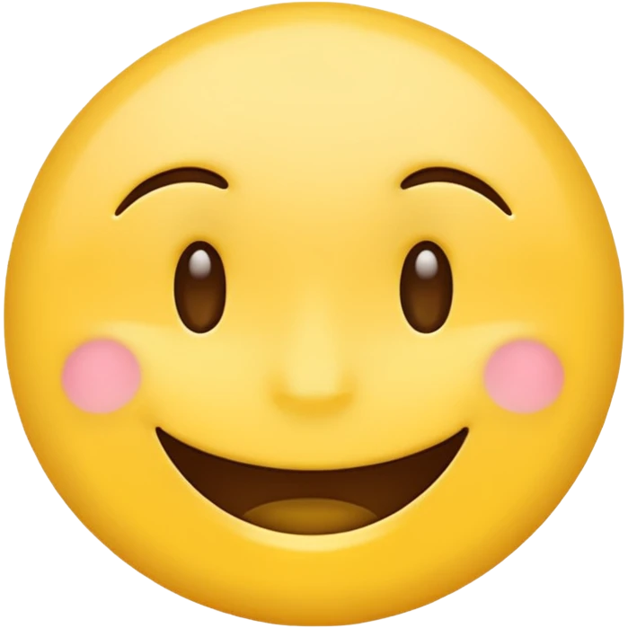 Create a hand drawn Smile reaction emoji for a new social media app emoji