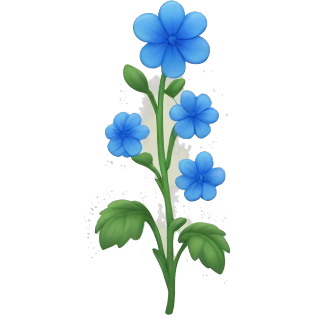 Blue flowers emoji