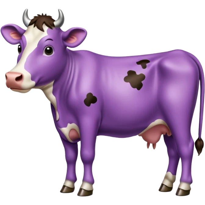 purple cow emoji
