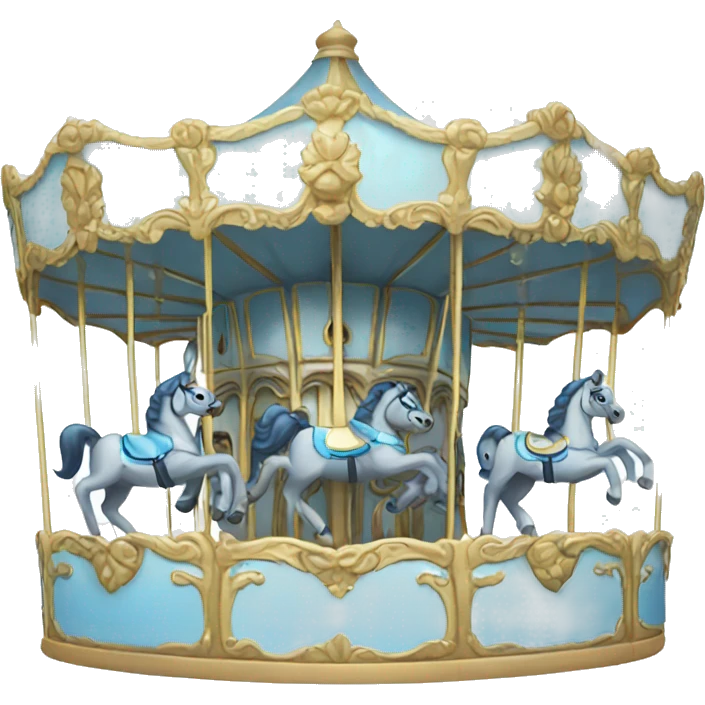 Baby blue carousel emoji