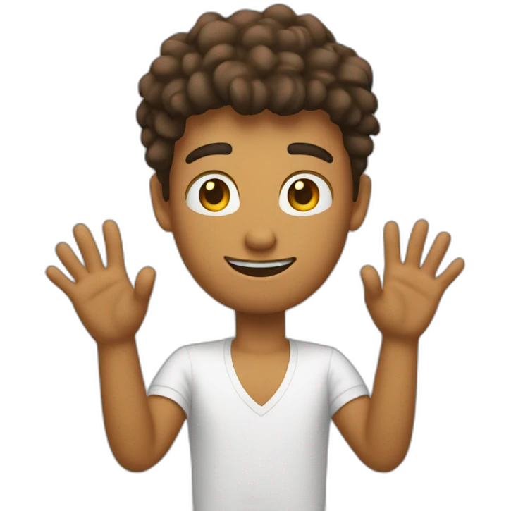 Jul avec les doigt emoji