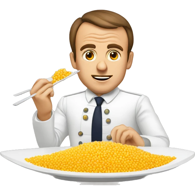 Macron qui mange du couscous  emoji