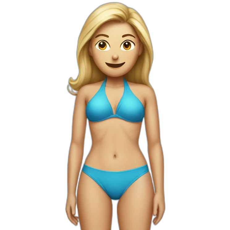 Steve jobs on a bikini emoji