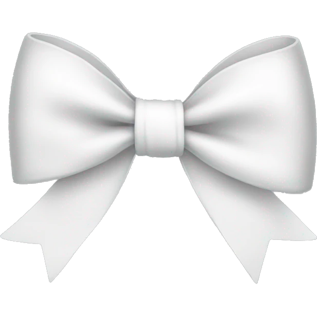 White bow emoji