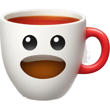 red cup of tea emoji