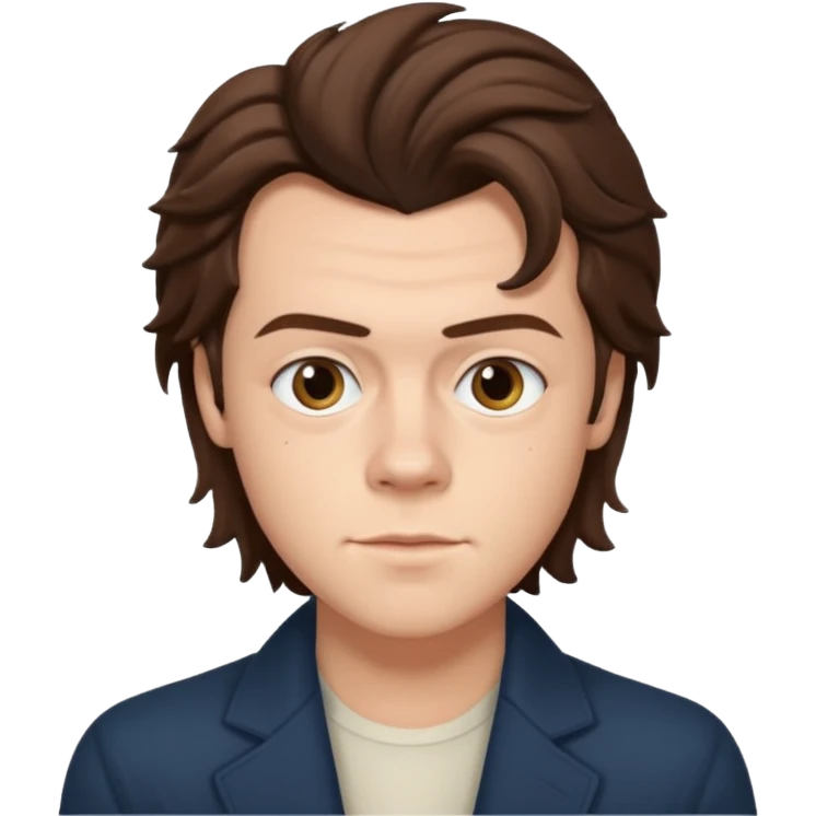 une joli personne qui ressemble a harry styles, avec beaucoup de details emoji