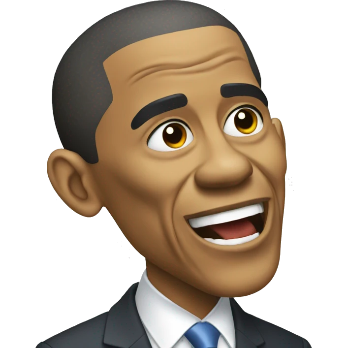Obama qui mange emoji