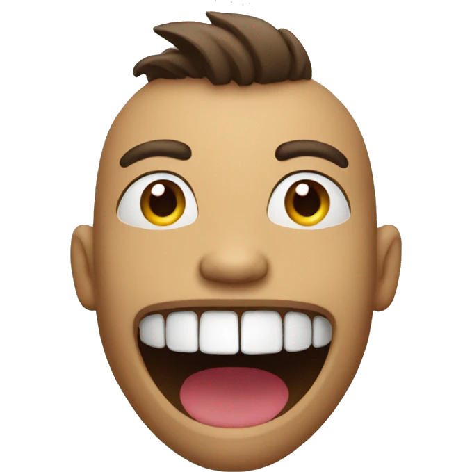 emoji side profile mouth open emoji