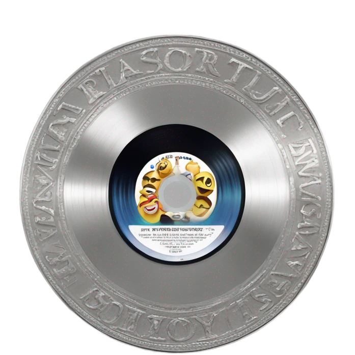 platinum album plaque  emoji