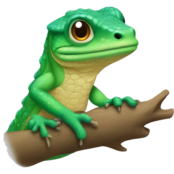 lezard in winter emoji