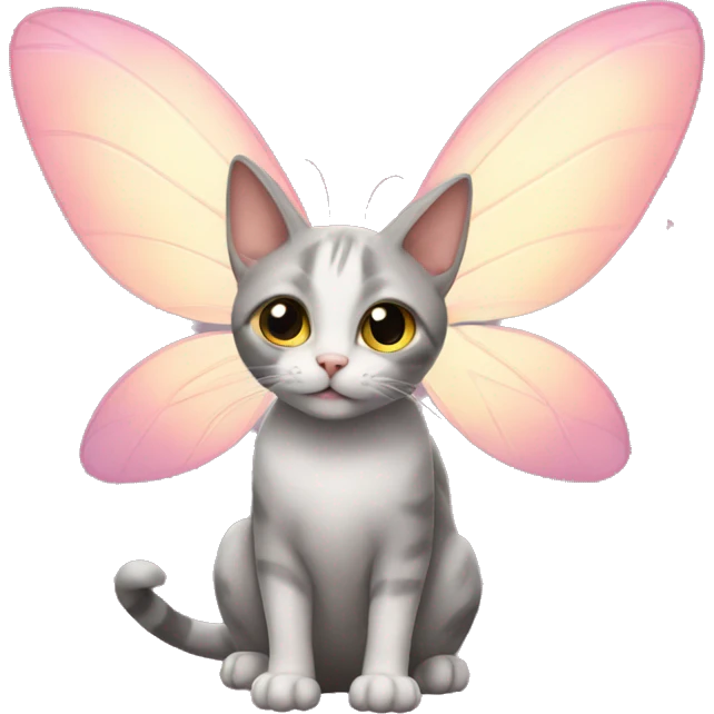 Cat with fairy wings emoji