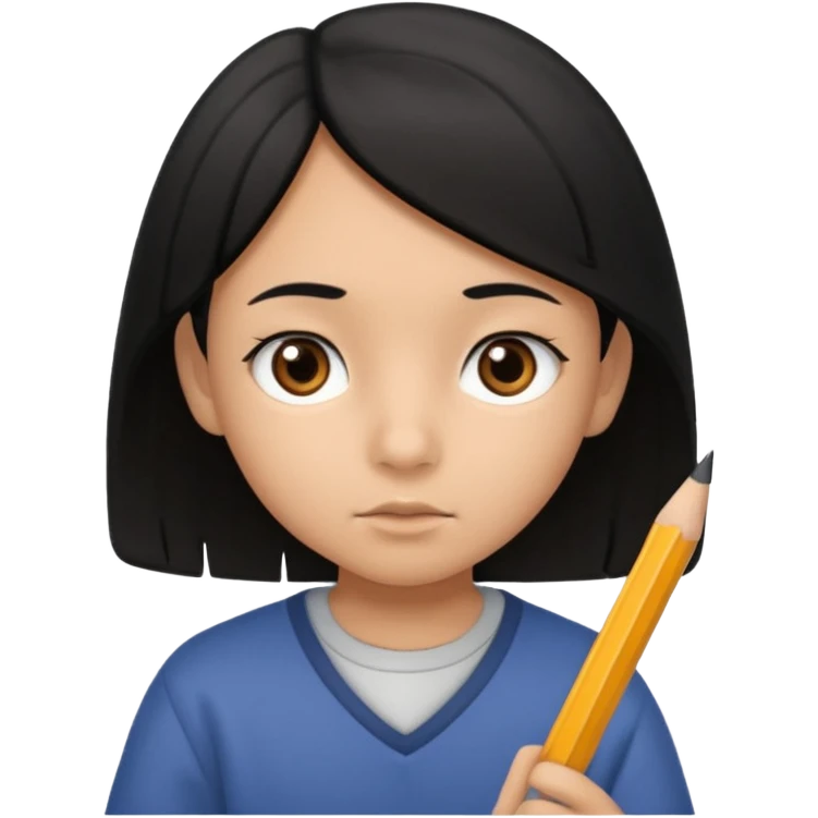 Ders çalışan çocuk emoji