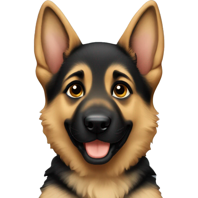 German shepherd puppy emoji