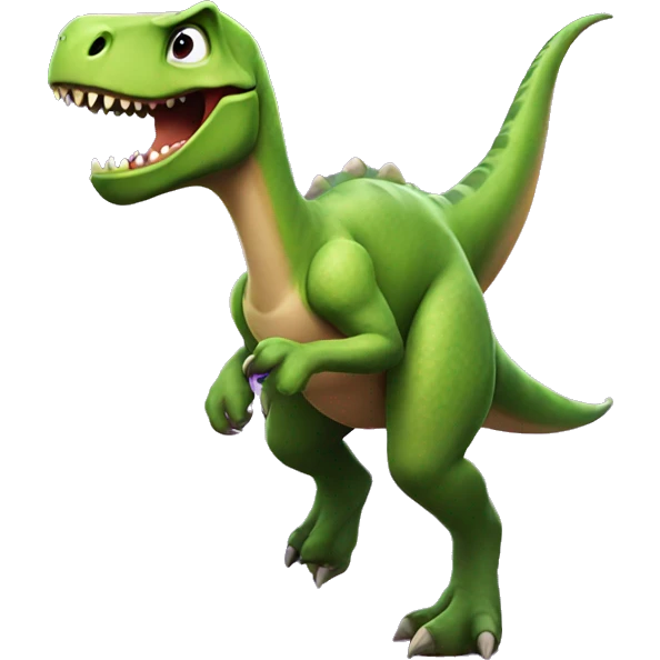 Å dinosaur playing fortnite emoji