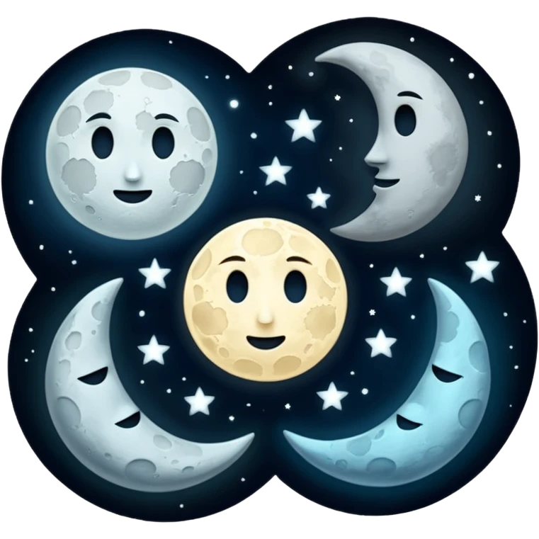phases of the moon emoji