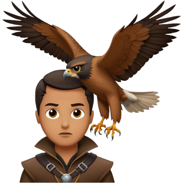 the falcon cannot hear the falconer emoji