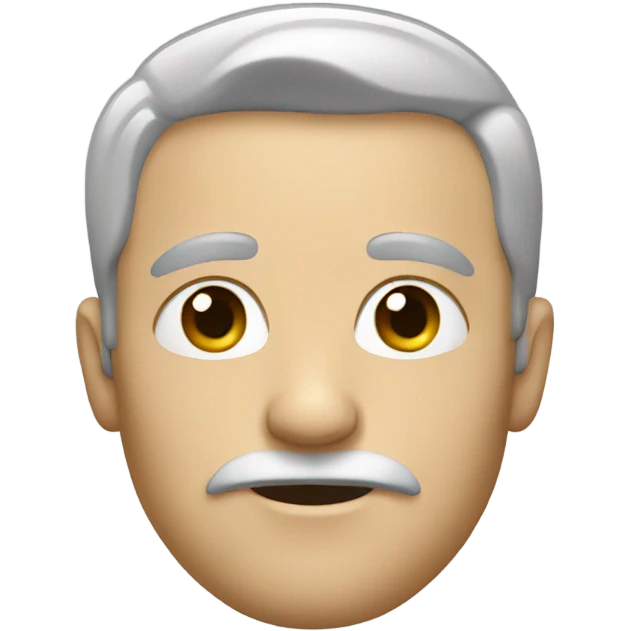 White man tiny mustache  emoji