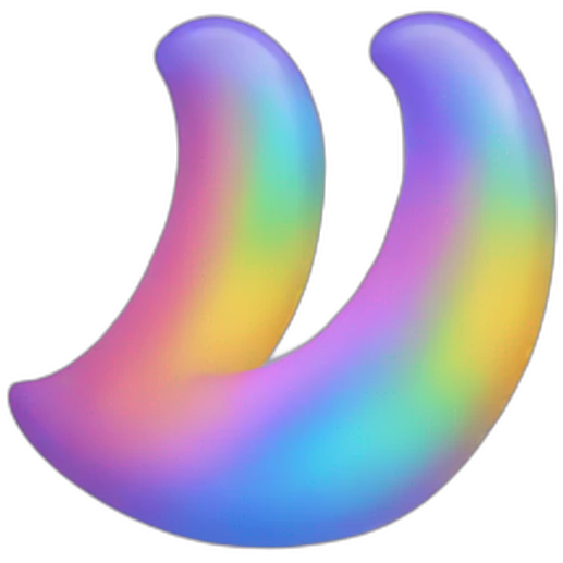 Cœur arc en ciel emoji