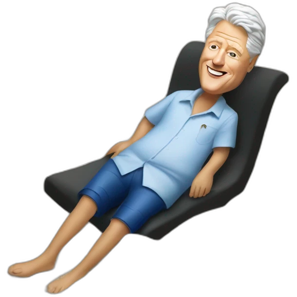 bill clinton on the beach emoji