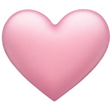 A light pink heart emoji