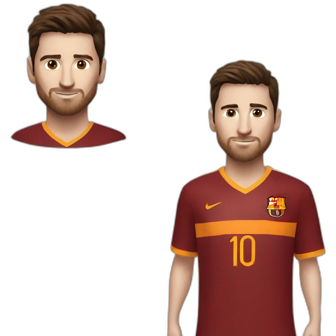 messi with galatasaray uniform emoji