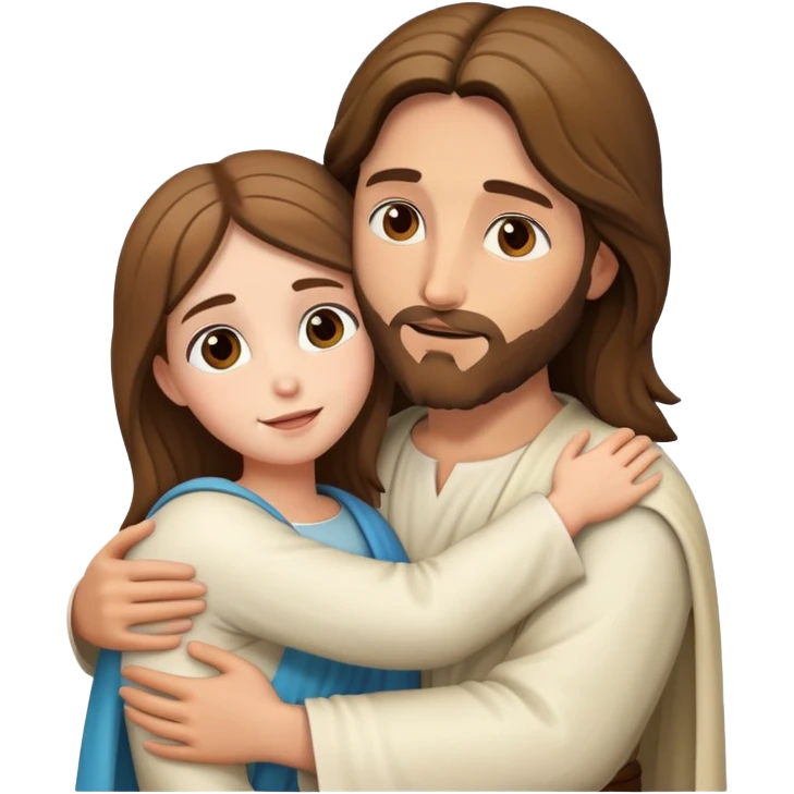 Jesus hugging elisa emoji